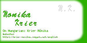 monika krier business card